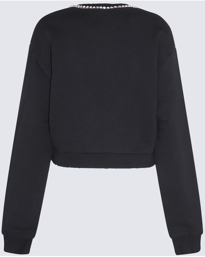 Area Cotton Sweatshirt - Black