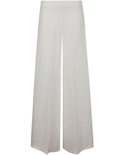 Stefano Mortari Wide Linen Pants - White