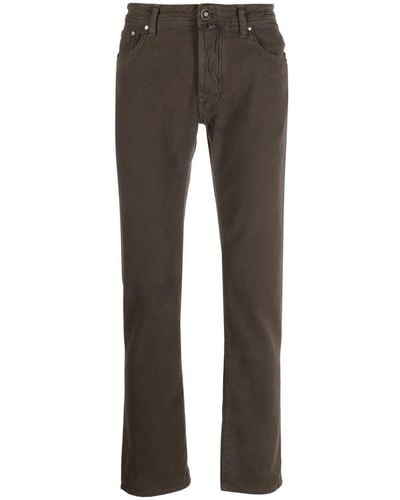Jacob Cohen Mid-rise Bootcut Jeans - Gray