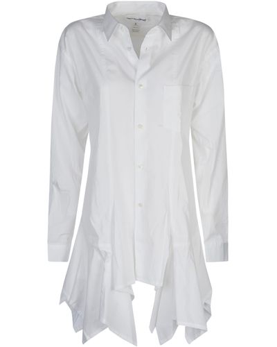 Comme des Garçons Ruffled Shirt - White