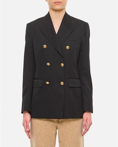 Golden Goose Double Breasted Blazer With Bottons - Black