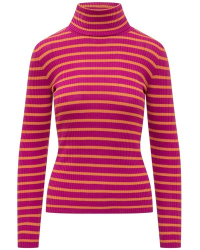 Jucca Ribbed Sweater - Pink
