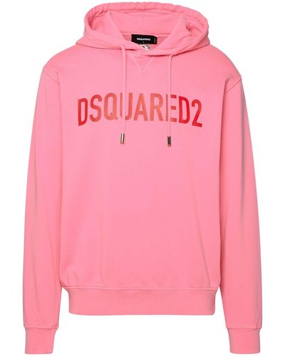 DSquared² Cotton Hoodie - Pink