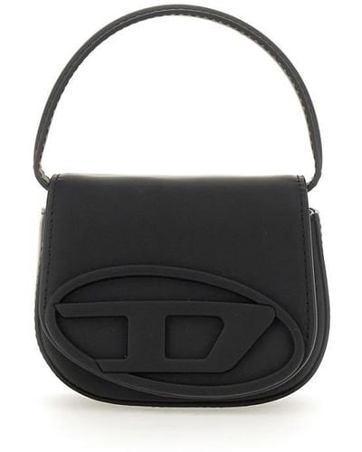 DIESEL 1dr Iconic Leather Crossbody Bag - Black