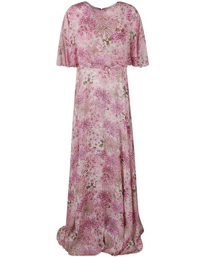 Giambattista Valli All-Over Floral Print Dress - Purple