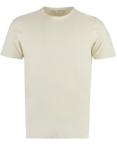 Piacenza Cashmere Cotton Crew-Neck T-Shirt - White