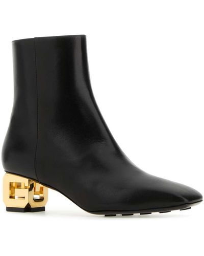 Givenchy Leather G Cube Ankle Boots - Black