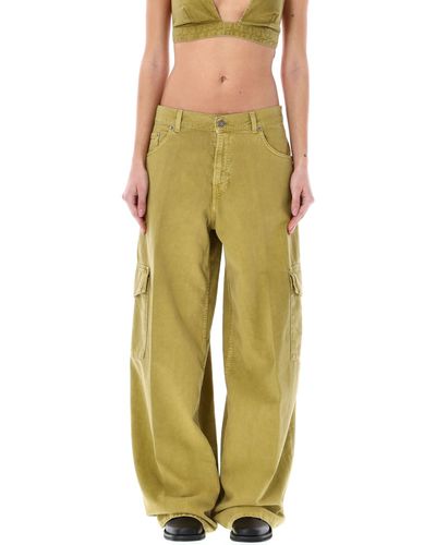 Haikure Bethany Cargo Trousers - Yellow