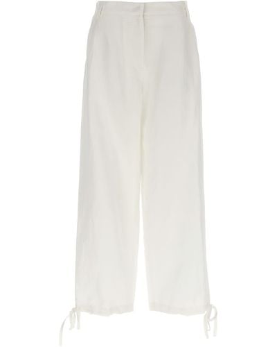 MSGM Carrot Trousers - White