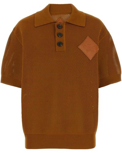 MCM Caramel Polyester Polo Shirt - Brown