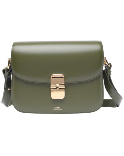 A.P.C. Small Grace Shoulder Bag - Green