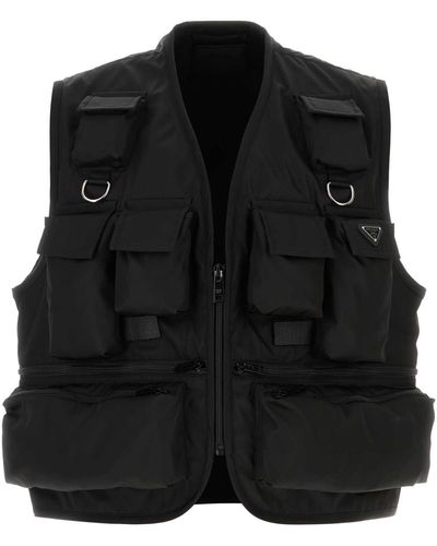 Prada Re-Nylon Vest - Black