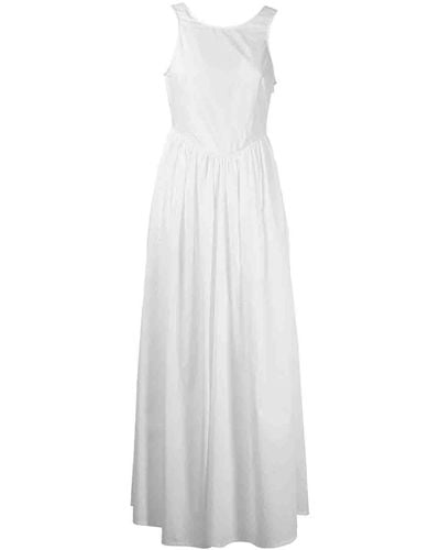Emporio Armani Long Cotton Dress - White