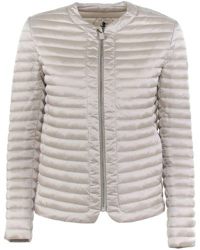 Save The Duck Chanel Quilted Sand Jacket - Multicolor