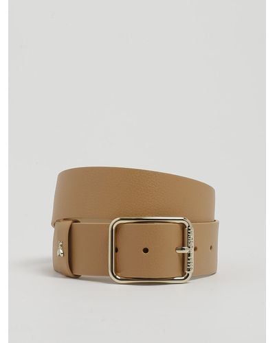 Patrizia Pepe Leather Belt - Natural