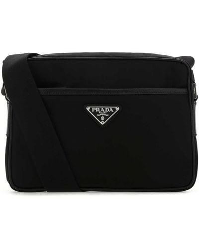 Prada Re-Nylon Crossbody Bag - Black