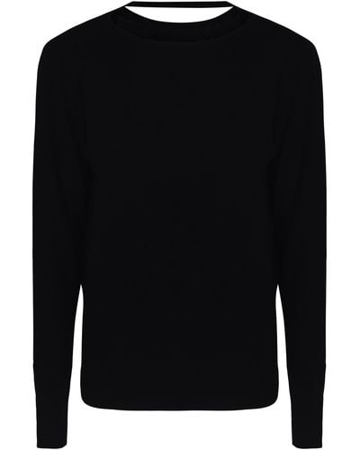 Oliver Lattughi R-Open Sweater - Black