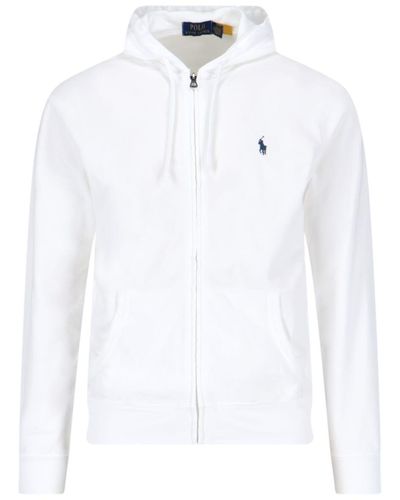 Polo Ralph Lauren Zipped Sweatshirt - White