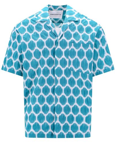 Blue Amaranto Shirts for Men | Lyst
