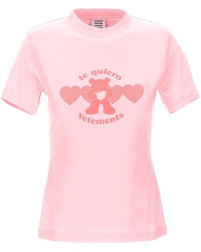 Vetements Te Quiero T-shirt - Pink