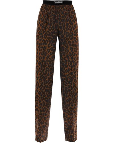 Tom Ford Silk Trousers - Brown