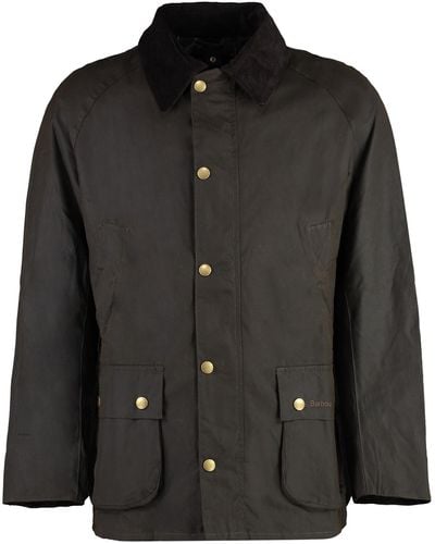 Barbour Ashby Wax Waxed Cotton Jacket - Black