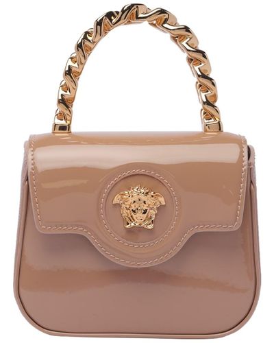 Versace Mini La Medusa Handbag - Brown