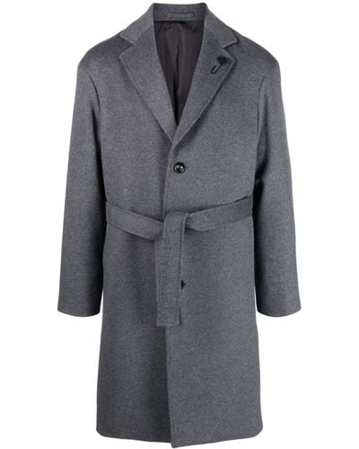 Lardini Medium Wool Coat - Gray
