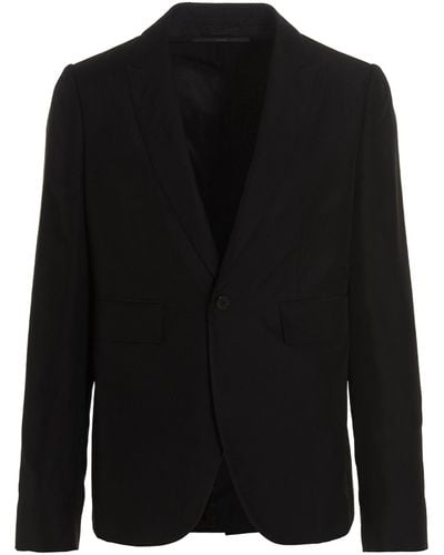 SAPIO Jacquard Blazer Jacket - Black