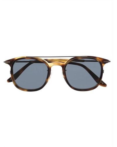 Maison Kitsuné X Khromis Round Frame Sunglasses - Brown