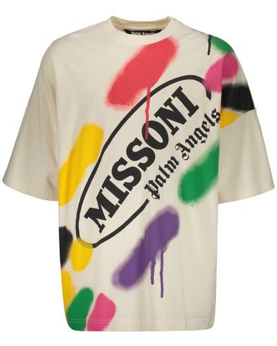 Palm Angels X Missoni Cotton T-Shirt - White
