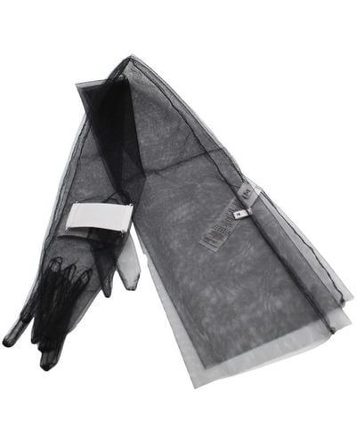 Maison Margiela Stretch Tulle Gloves Accessories - Gray