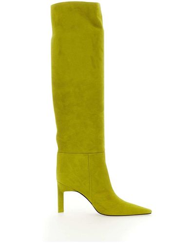 The Attico Vitto Boot Leather Boot - Yellow
