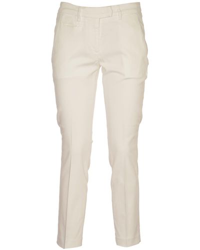 Dondup Button Fitted Trousers - Natural