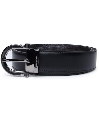 Ferragamo Leather Belt - Black
