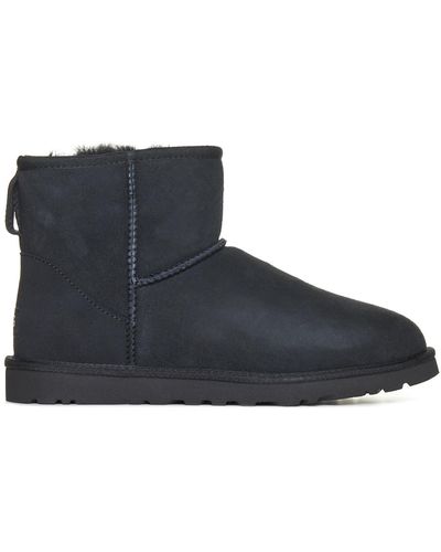UGG Mini Classic Suede Ankle Boots - Blue