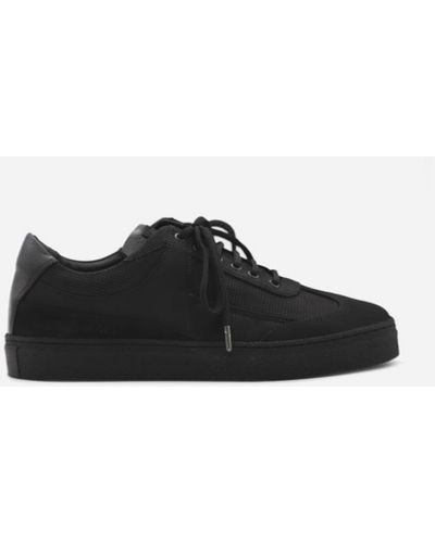 A_COLD_WALL* Shard Trainers In Leather With Tone-on-tone Logo - Black