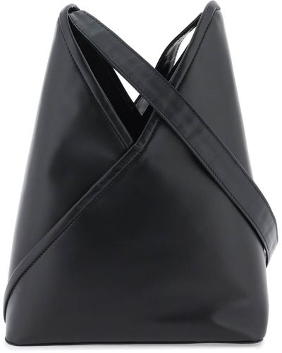 MM6 by Maison Martin Margiela Leather Japanese Bag - Black