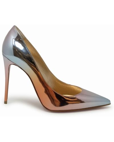 Christian Louboutin Leather Kate 100 Court Shoes - Metallic