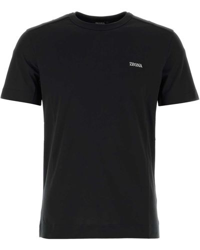 Zegna Cotton T-Shirt - Black