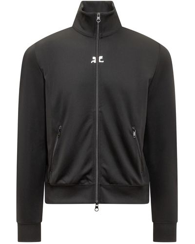Courreges Zip Sweatshirt - Black