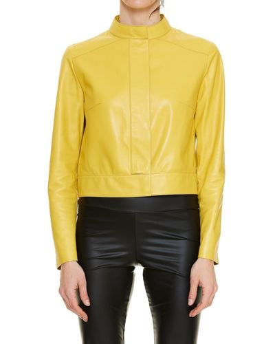 DESA NINETEENSEVENTYTWO Leather Jacket - Yellow