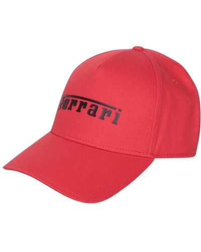 Ferrari Rubberized Logo Hat - Red