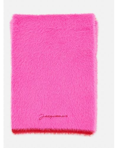 Jacquemus Lecharpe Neve Fluffy Scarf - Pink