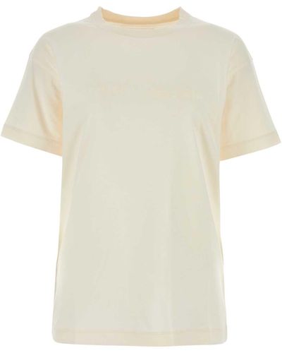 Maison Margiela Ivory Cotton T-Shirt - White
