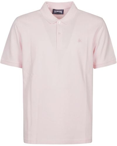 Vilebrequin Short Sleeve Washed Polo Shirt - Pink