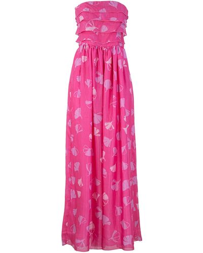 Emporio Armani Long Silk Dress - Pink