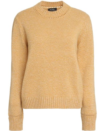 A.P.C. Margery Virgin Wool Crew-neck Sweater - Natural