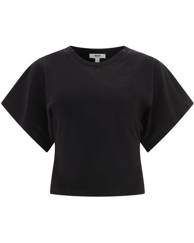 Agolde "britt" T-shirt - Black