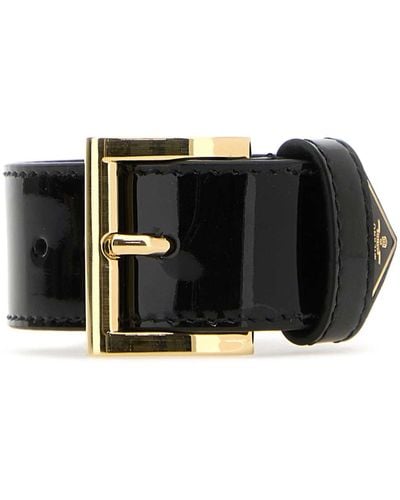 Prada Leather Bracelet - Black